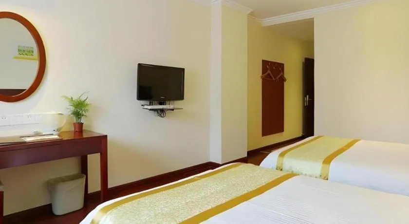 Bed in GreenTree Inn Nanjing Software Valley DaDingFang Express Hotel