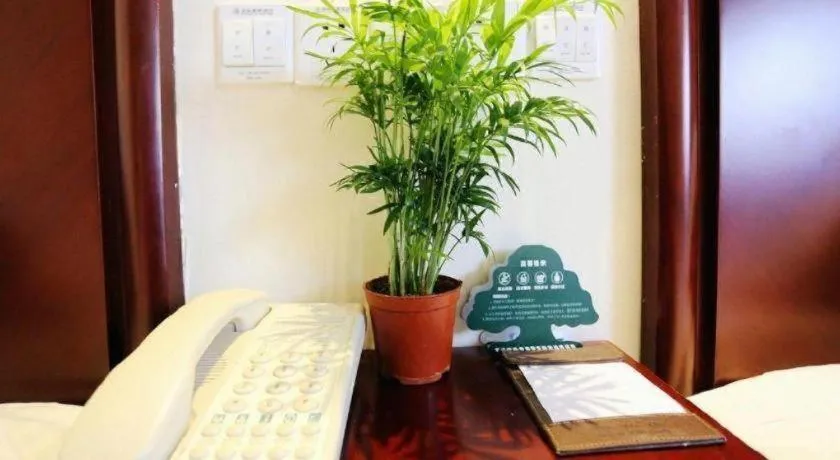 Bed in GreenTree Inn Nanjing Software Valley DaDingFang Express Hotel