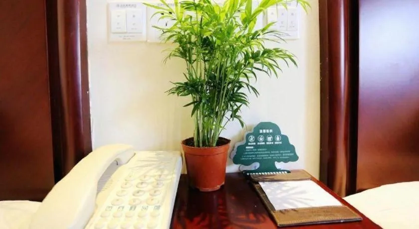 Bed in GreenTree Inn Nanjing Software Valley DaDingFang Express Hotel