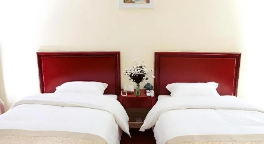 Bed in GreenTree Inn Nanjing Dachang Getang Metro Station Express Hotel