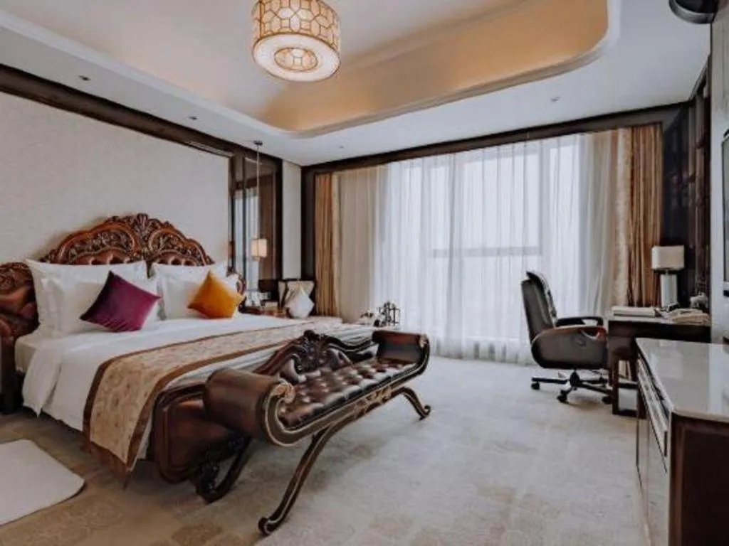 Bed in Chengdu Charming Yard Nature Nook Hotel