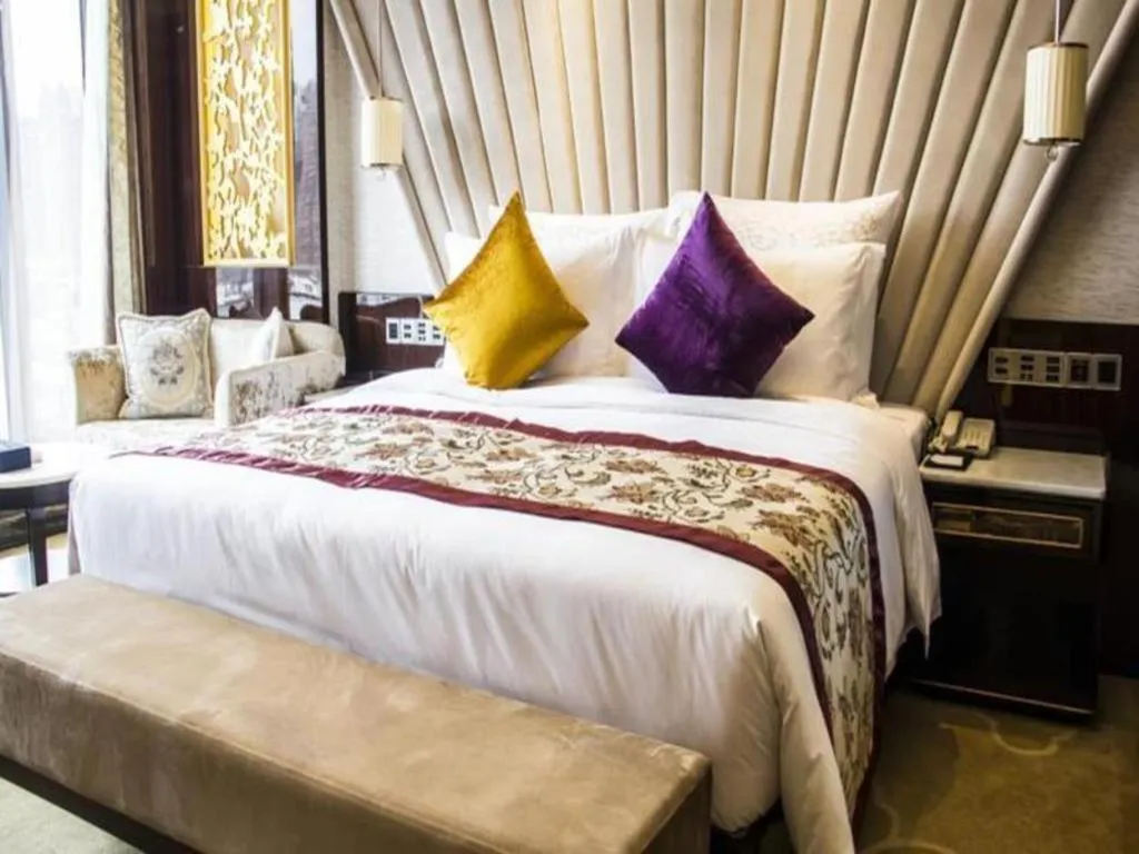 Bed in Chengdu Charming Yard Nature Nook Hotel