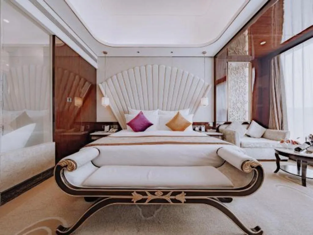 Bed in Chengdu Charming Yard Nature Nook Hotel