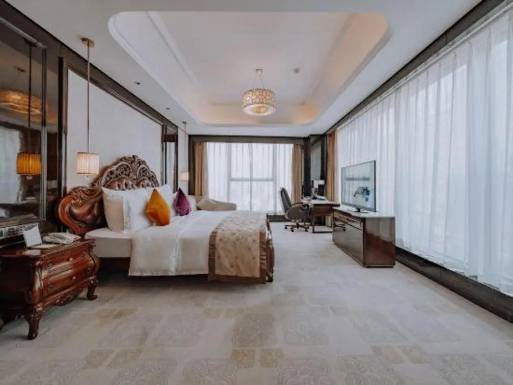 Bed in Chengdu Charming Yard Nature Nook Hotel