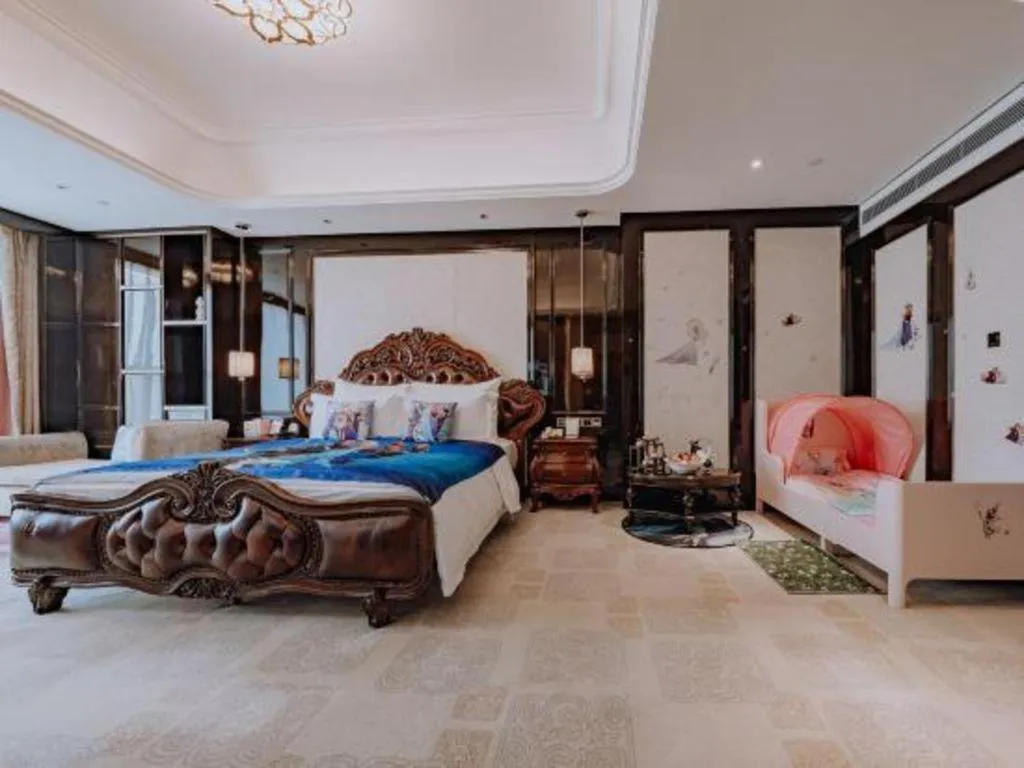 Bed in Chengdu Charming Yard Nature Nook Hotel