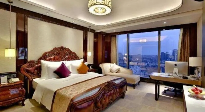 Bed in Chengdu Charming Yard Nature Nook Hotel