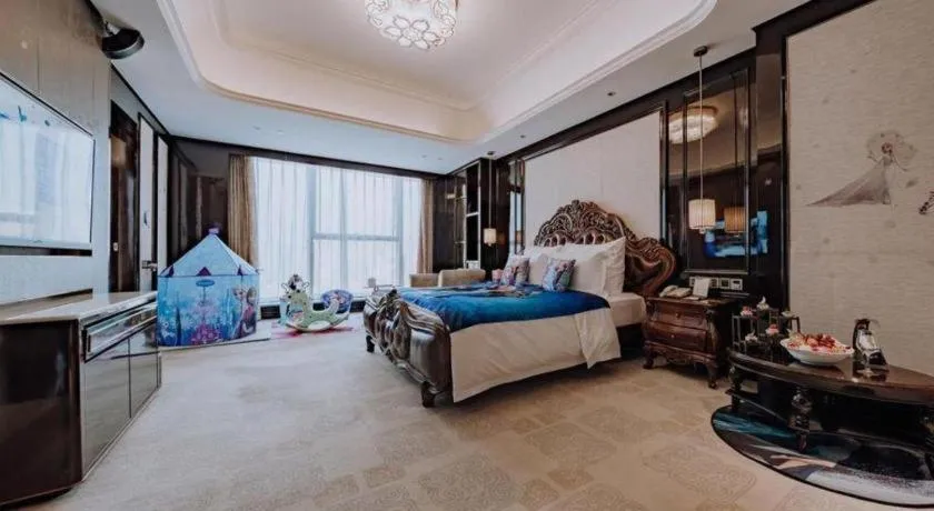 Bed in Chengdu Charming Yard Nature Nook Hotel