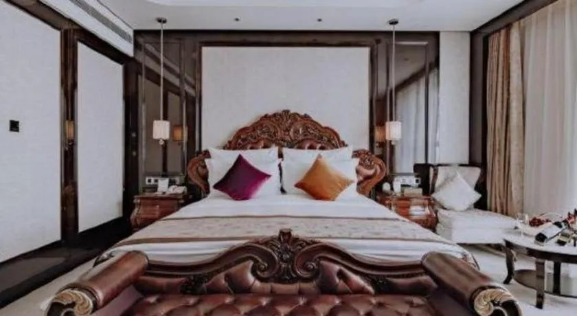 Bed in Chengdu Charming Yard Nature Nook Hotel