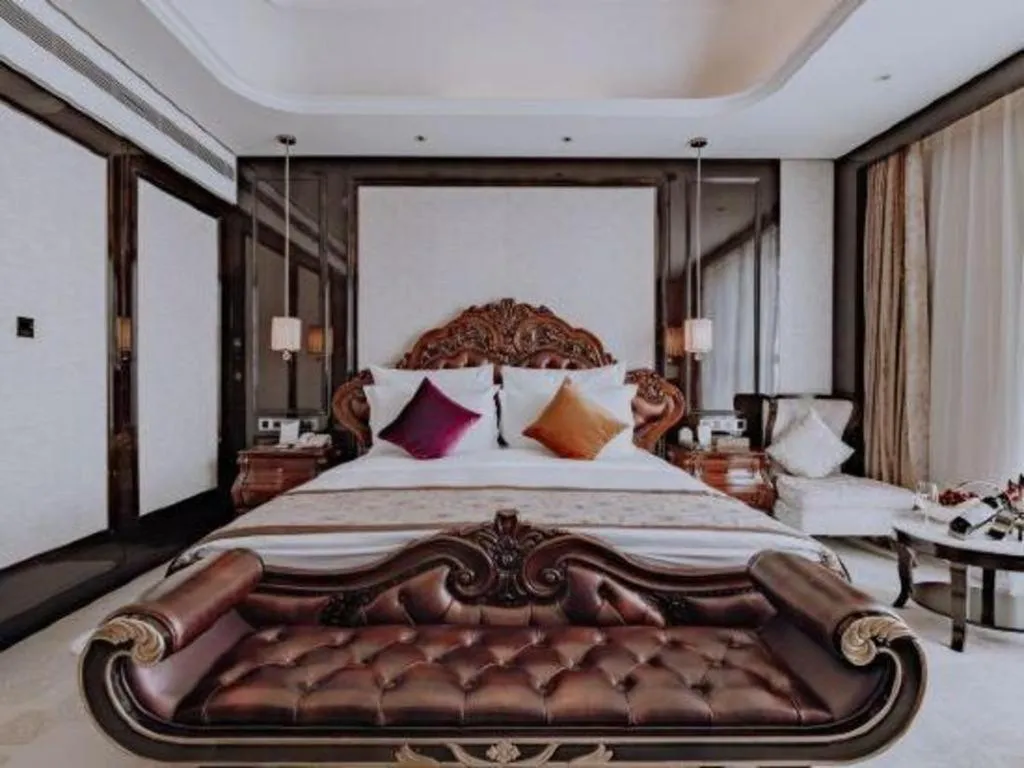 Bed in Chengdu Charming Yard Nature Nook Hotel