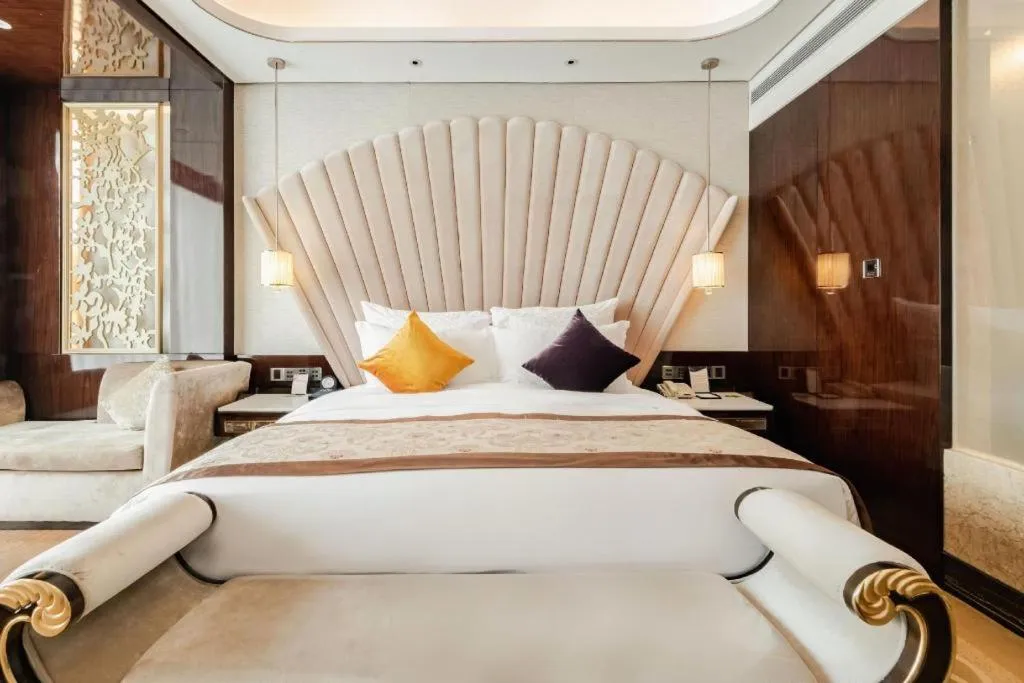 Bed in Chengdu Charming Yard Nature Nook Hotel