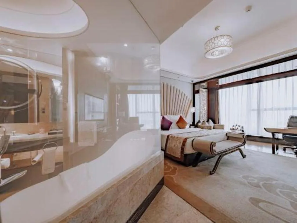 Bed in Chengdu Charming Yard Nature Nook Hotel