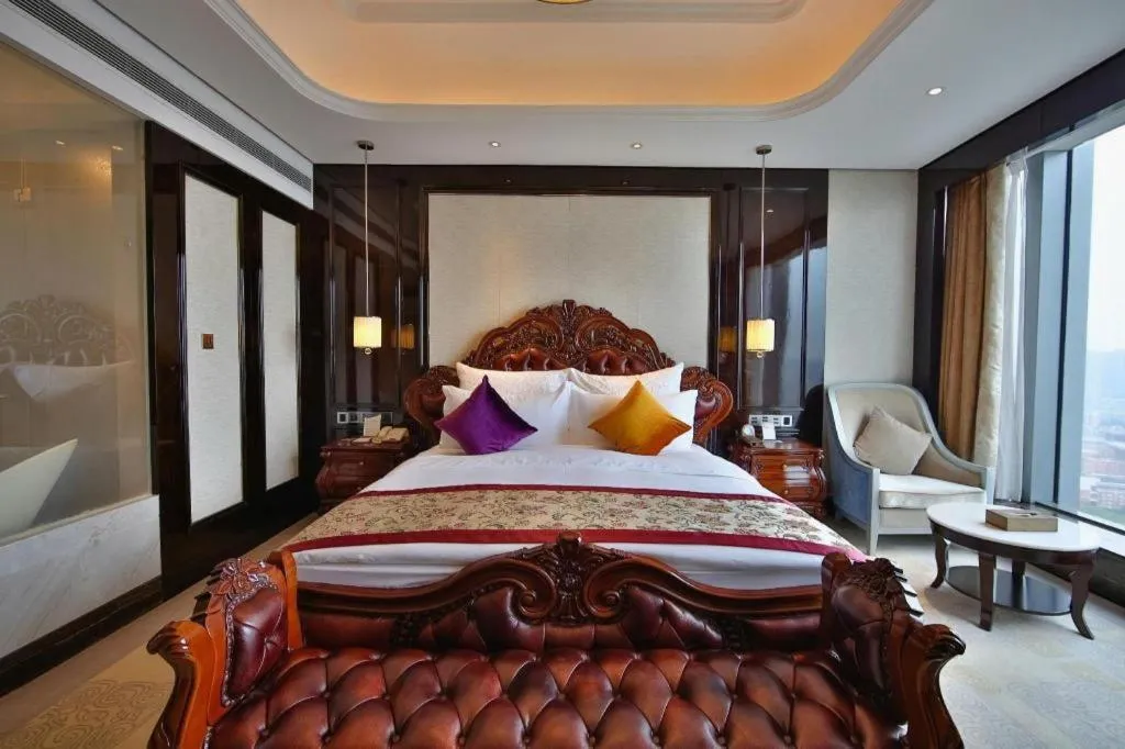 Bed in Chengdu Charming Yard Nature Nook Hotel