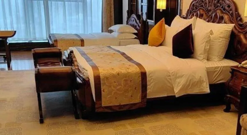 Bed in Chengdu Charming Yard Nature Nook Hotel