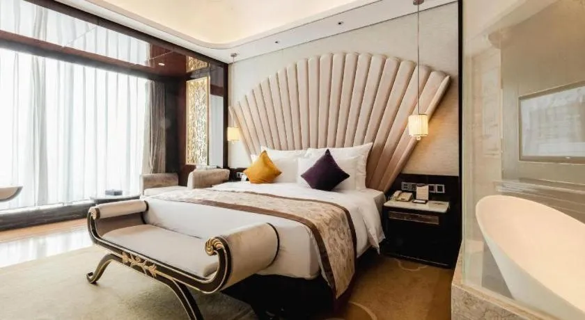 Bed in Chengdu Charming Yard Nature Nook Hotel