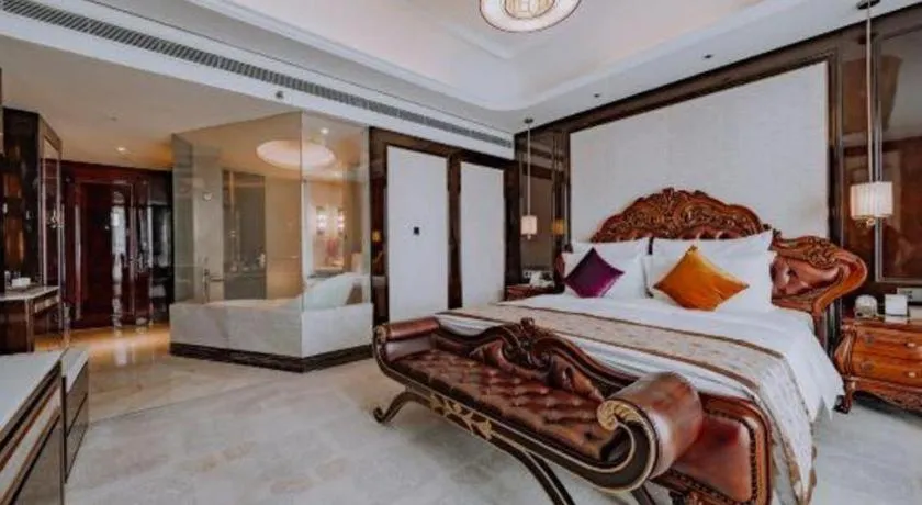 Bed in Chengdu Charming Yard Nature Nook Hotel