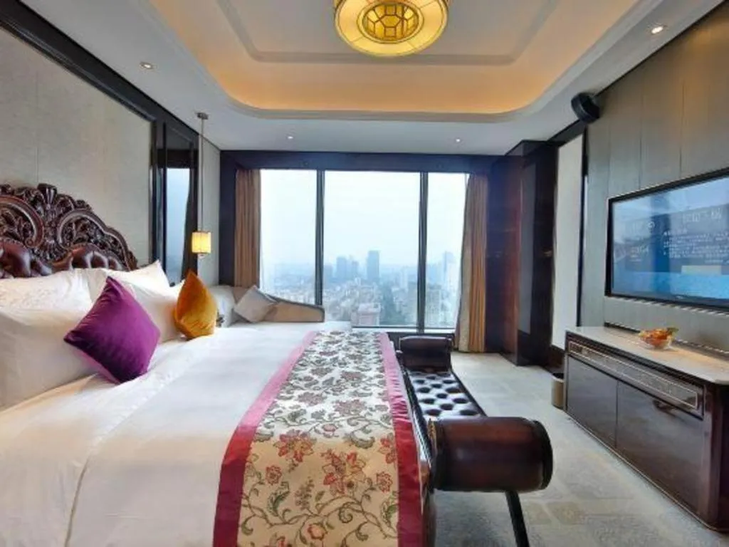 Bed in Chengdu Charming Yard Nature Nook Hotel