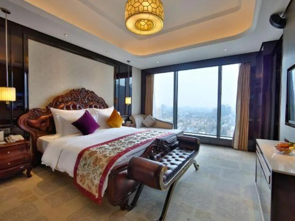 Bed in Chengdu Charming Yard Nature Nook Hotel