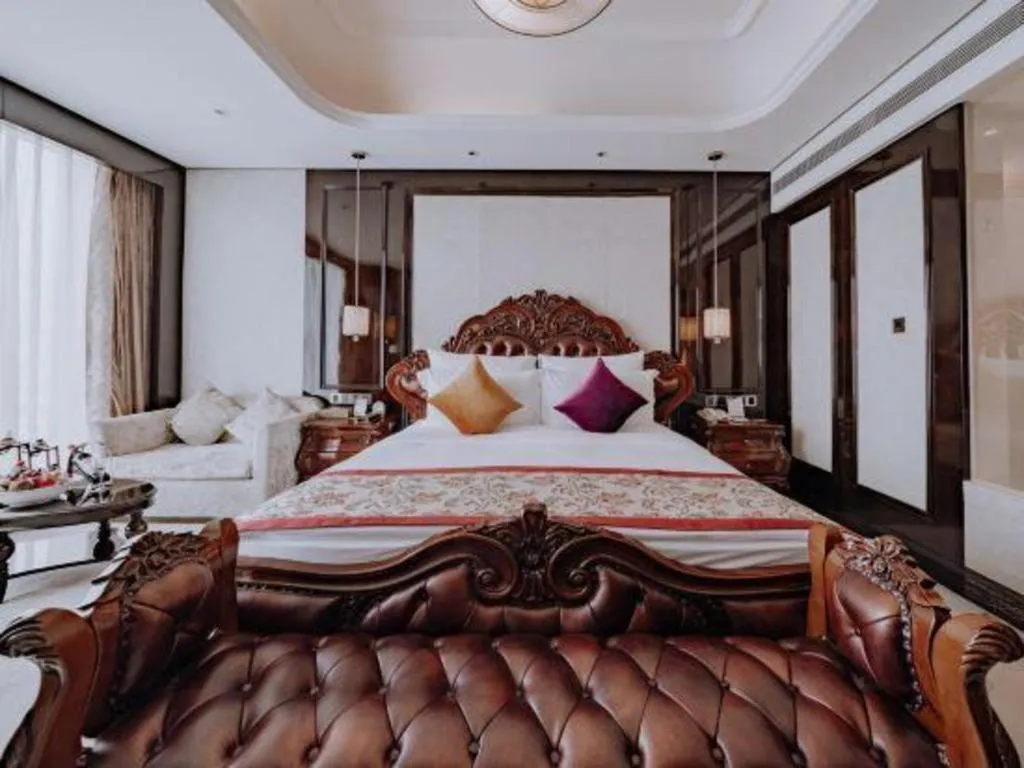 Bed in Chengdu Charming Yard Nature Nook Hotel