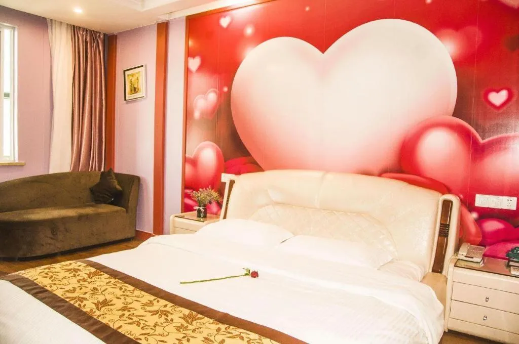 Bed in GreenTree Inn JiangSu Wuxi Jiangyin City QinGYAng Town Fuqian Road Express Hotel
