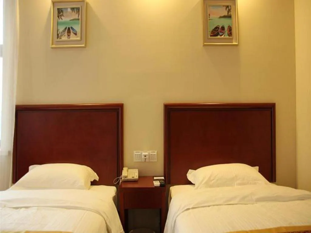 Bed in GreenTree Inn Ningde Gutian County Chengdong Street Business Hotel