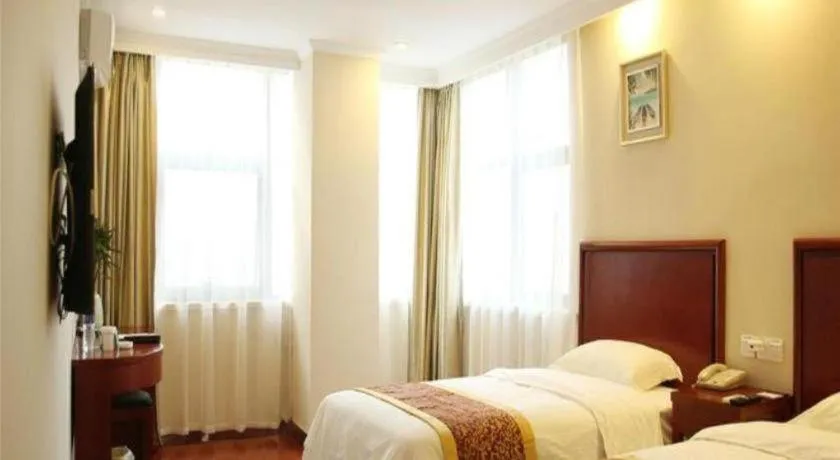 Bed in GreenTree Inn Ningde Gutian County Chengdong Street Business Hotel