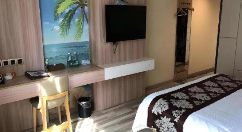 Bed in GreenTree Inn Ningde Gutian County Chengdong Street Business Hotel