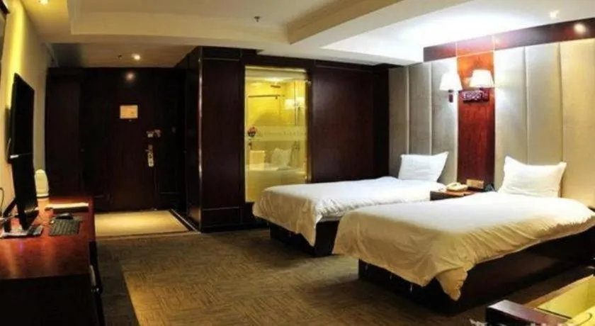 Bed in GreenTree Inn Lanzhou Yantan Road Express Hotel