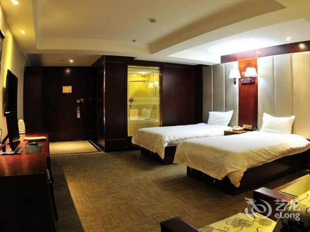 Bed in GreenTree Inn Lanzhou Yantan Road Express Hotel