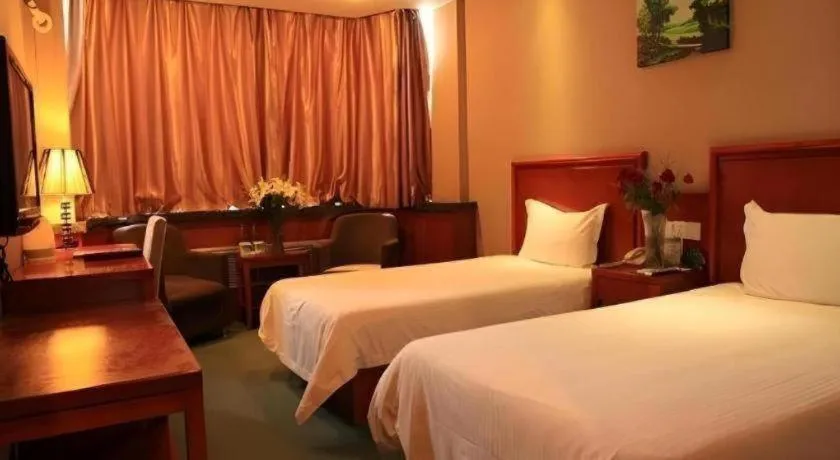 Bed in GreenTree Inn Lanzhou Yantan Road Express Hotel
