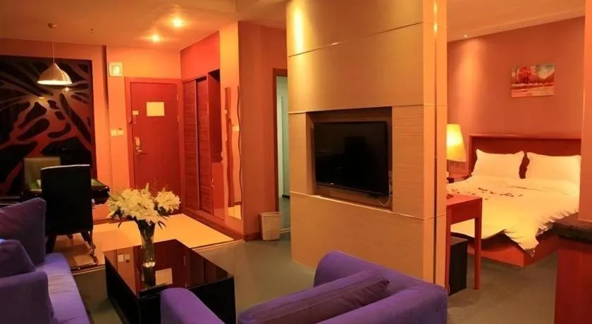 Bed in GreenTree Inn Lanzhou Yantan Road Express Hotel