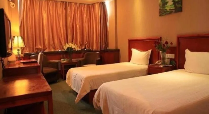 Bed in GreenTree Inn Lanzhou Yantan Road Express Hotel