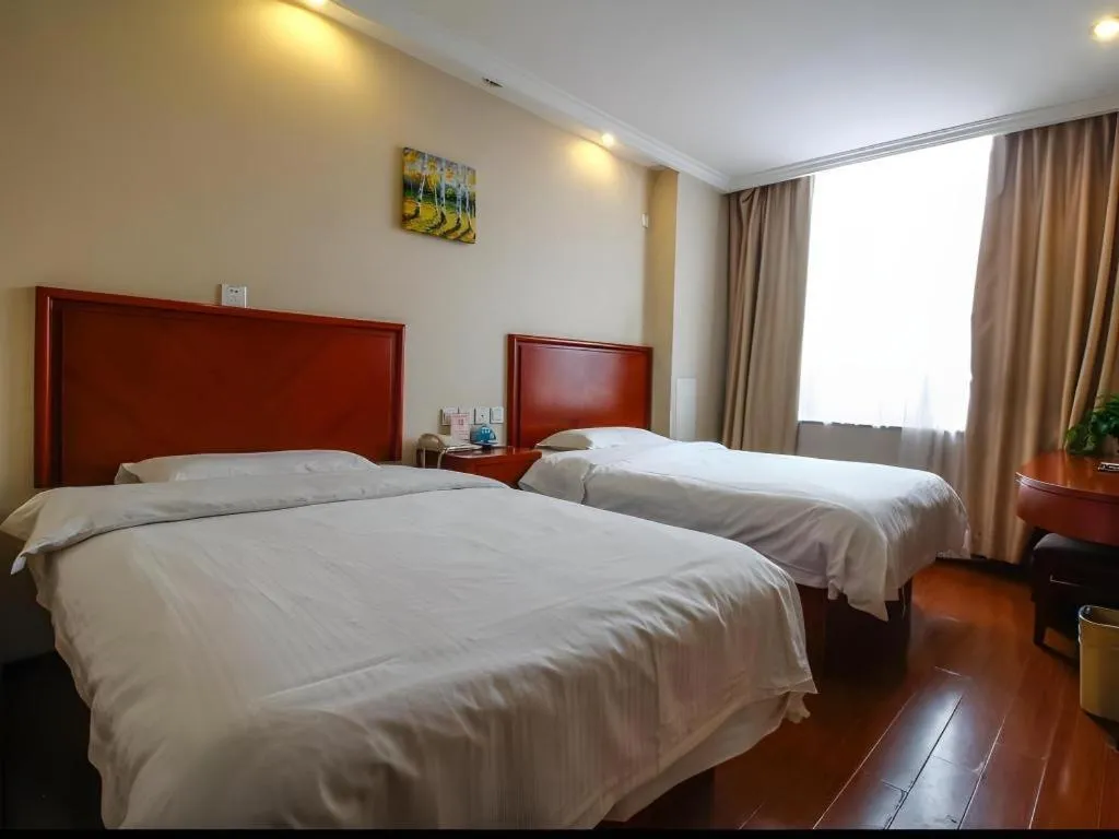 Bed in GreenTree Inn Langfang GuanGYAng District GuanGYAng Road City Government Express Hotel