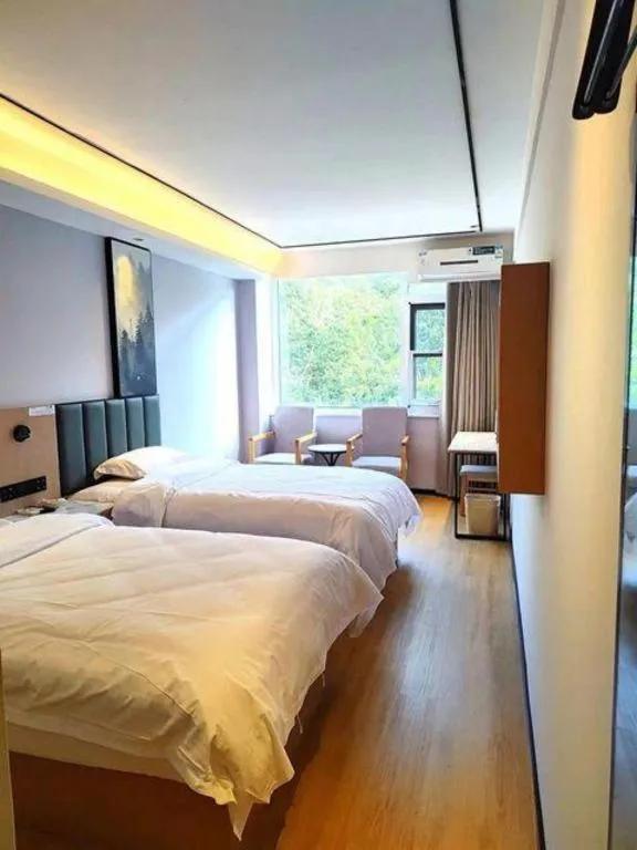 Bed in GreenTree Inn Langfang GuanGYAng District GuanGYAng Road City Government Express Hotel