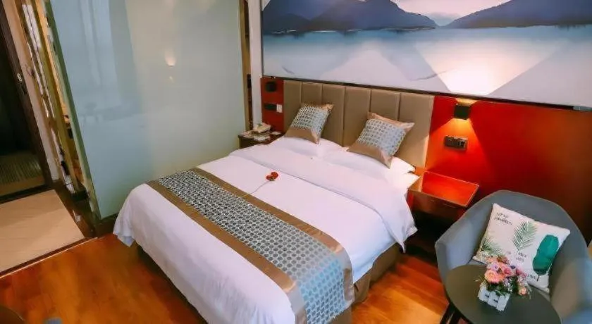 Bed in GreenTree Inn MaAnshan Economic Development District Hongqi South Road Express Hotel