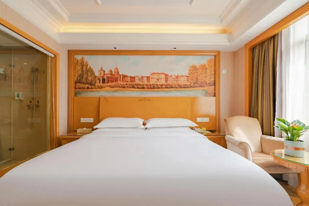 Bed in Vienna International Hotel Lhasa Potala Palace