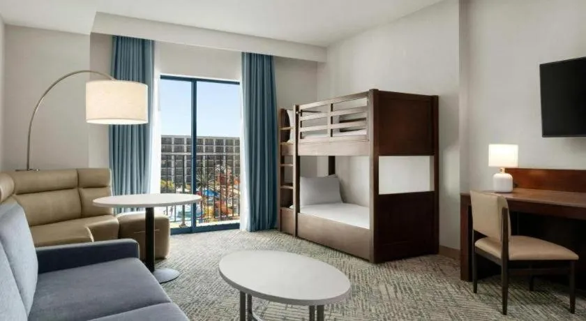 Bed in Courtyard by Marriott Anaheim Theme Park Entrance