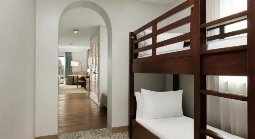 Bed in Courtyard by Marriott Anaheim Theme Park Entrance