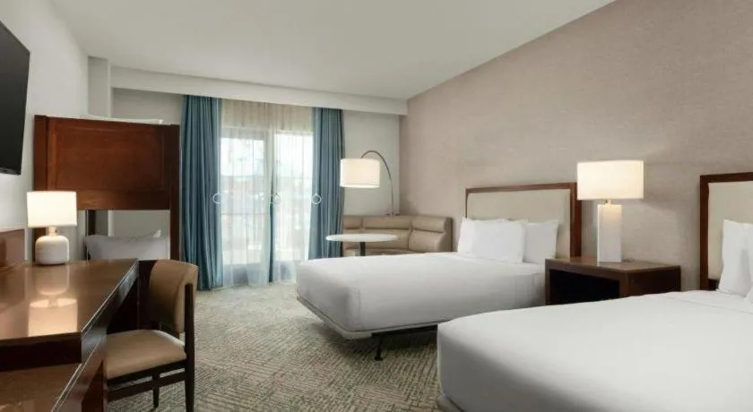 Bed in Courtyard by Marriott Anaheim Theme Park Entrance