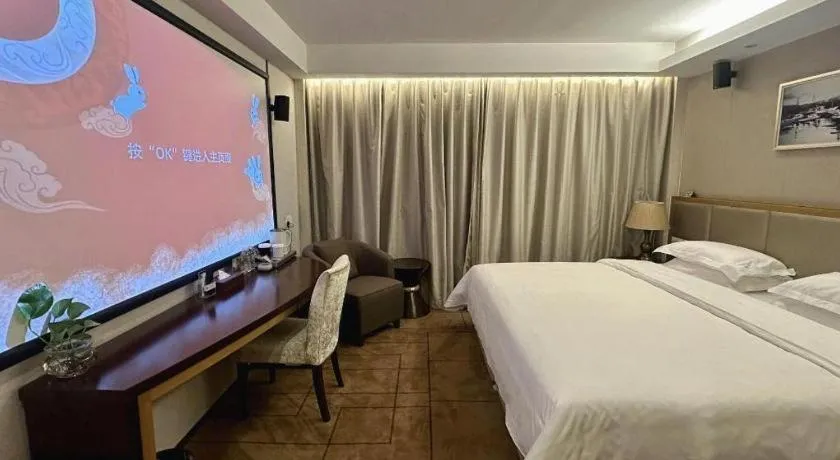 Bed in Jinjiang Metropolo Shanghai Minhang