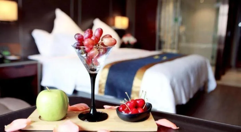 Bed in Echeng Hotel Wuhan Optics Valley Square Yangjiawan Metro Station