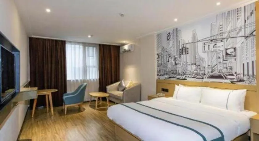 Bed in City Comfort Inn Beiliu Bus Terminal