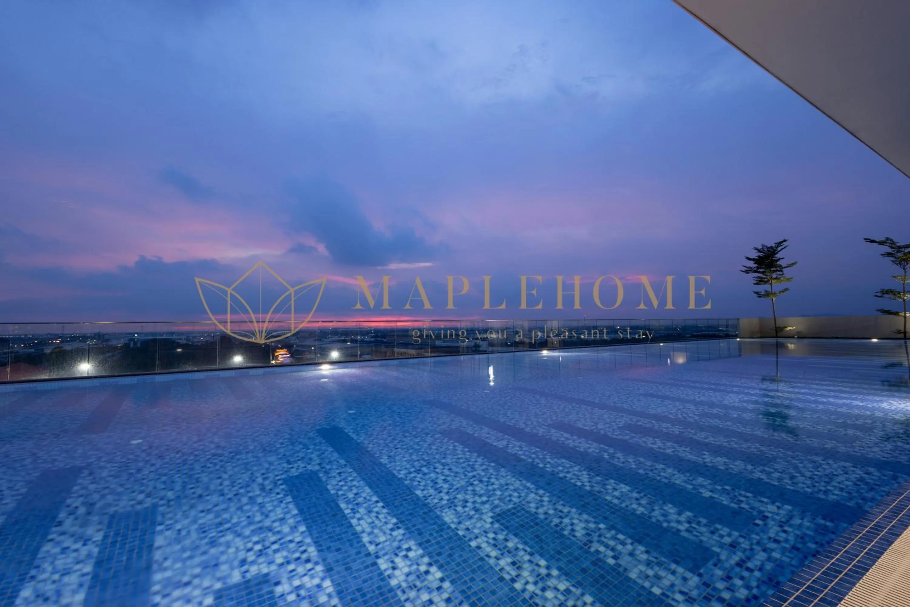 Swimming pool in EduSentral Premier Suites Setia Alam