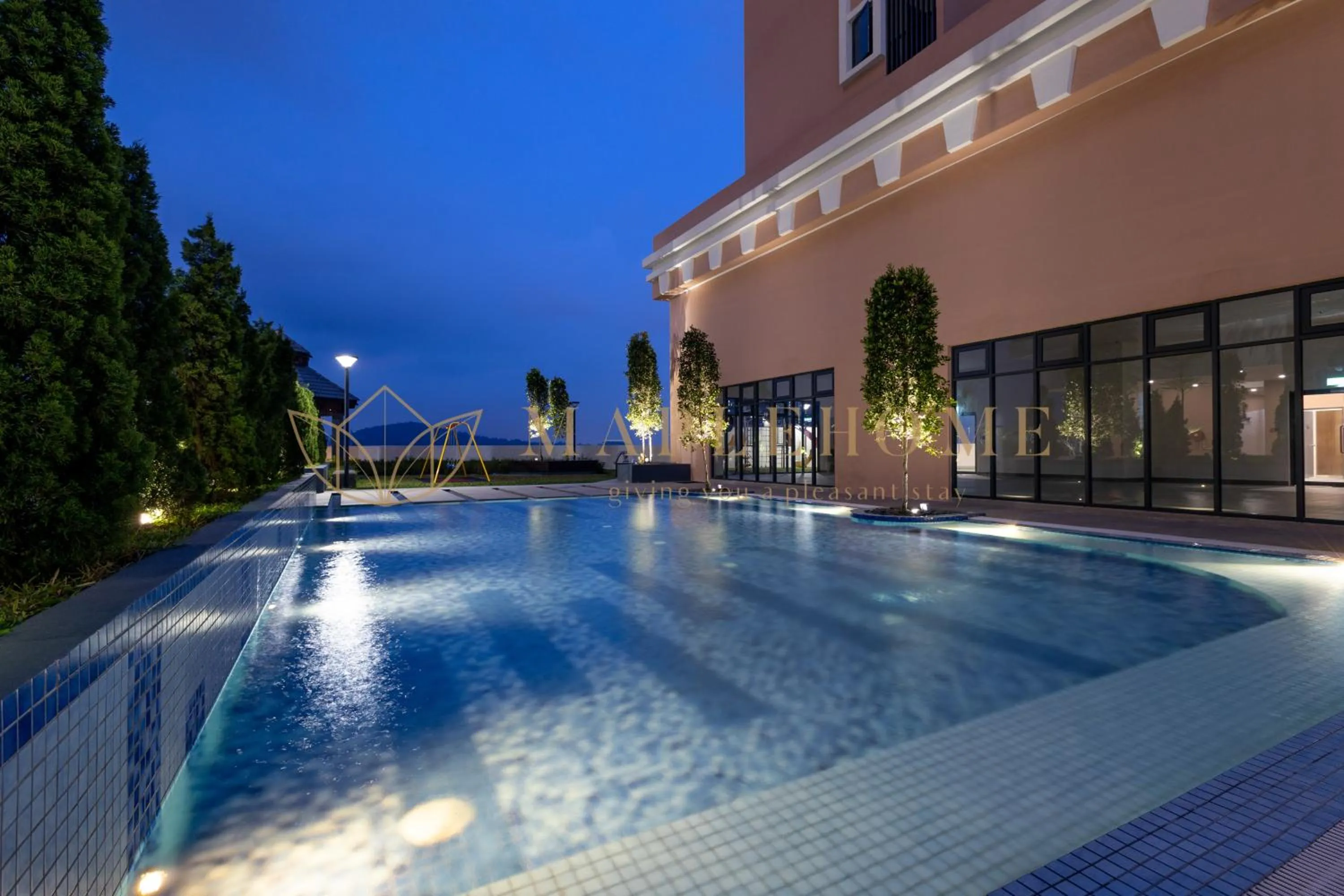Swimming pool in EduSentral Premier Suites Setia Alam