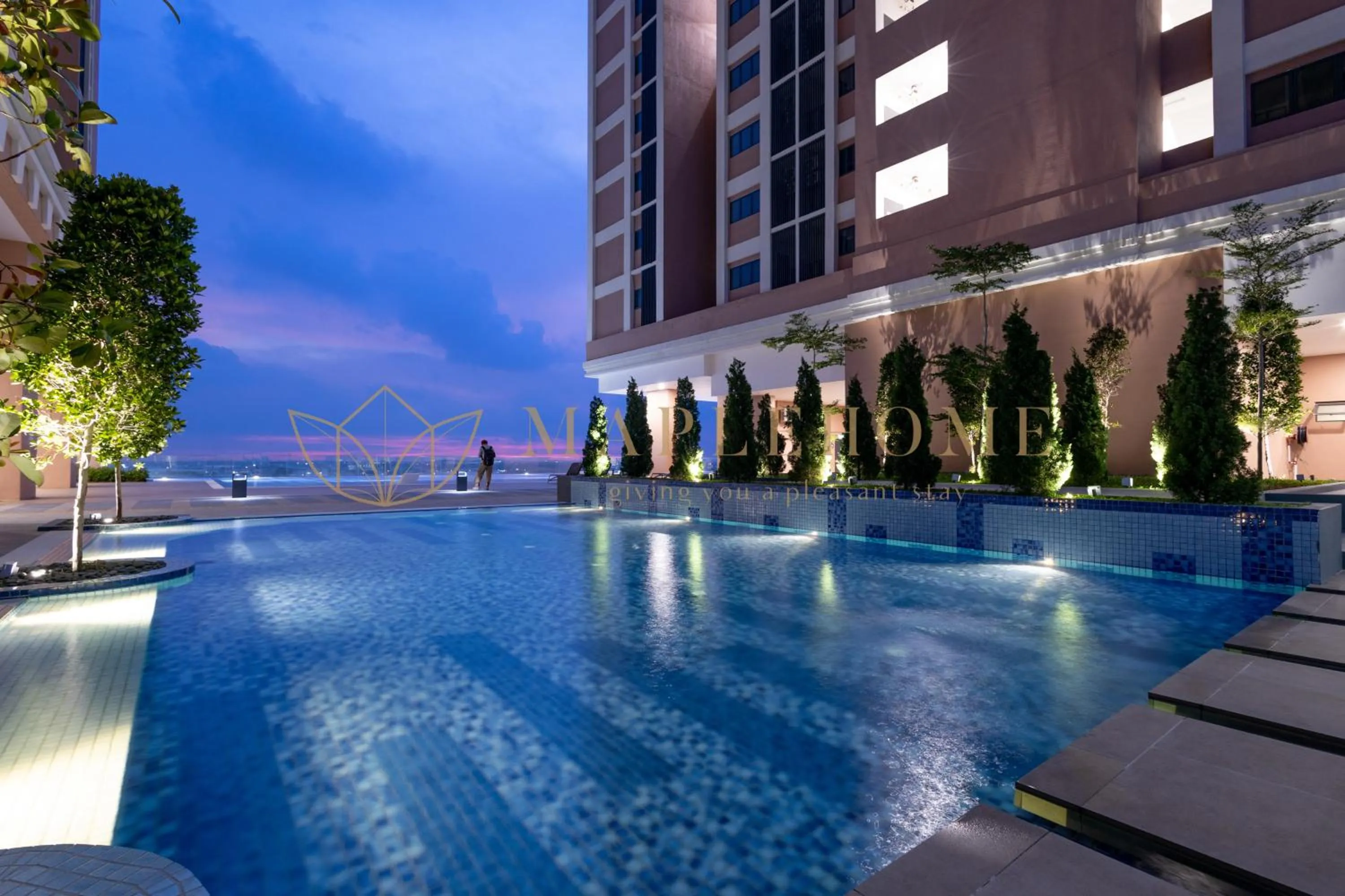 Swimming pool in EduSentral Premier Suites Setia Alam