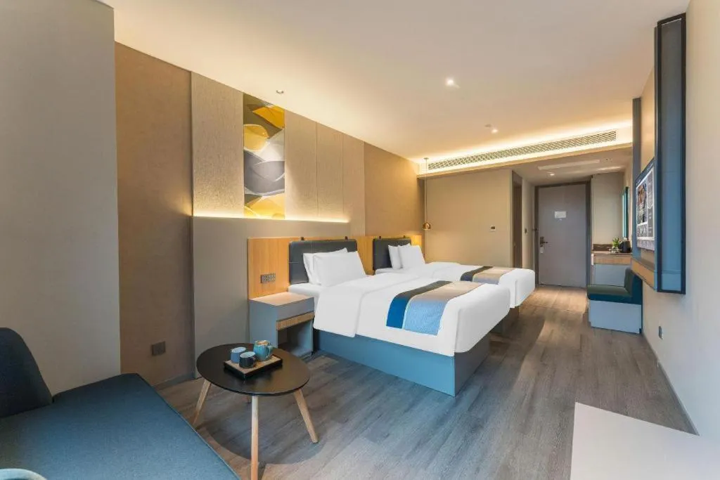 Bed in Home Inn Selected Guangzhou Zhujiang New Town Wuyangcun Metro Station