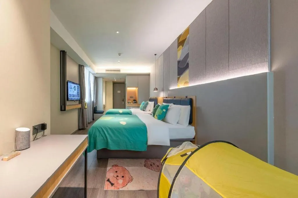 Bed in Home Inn Selected Guangzhou Zhujiang New Town Wuyangcun Metro Station
