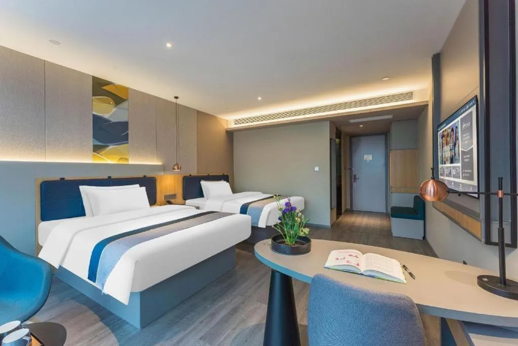 Bed in Home Inn Selected Guangzhou Zhujiang New Town Wuyangcun Metro Station