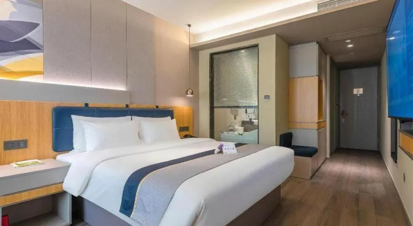 Bed in Home Inn Selected Guangzhou Zhujiang New Town Wuyangcun Metro Station