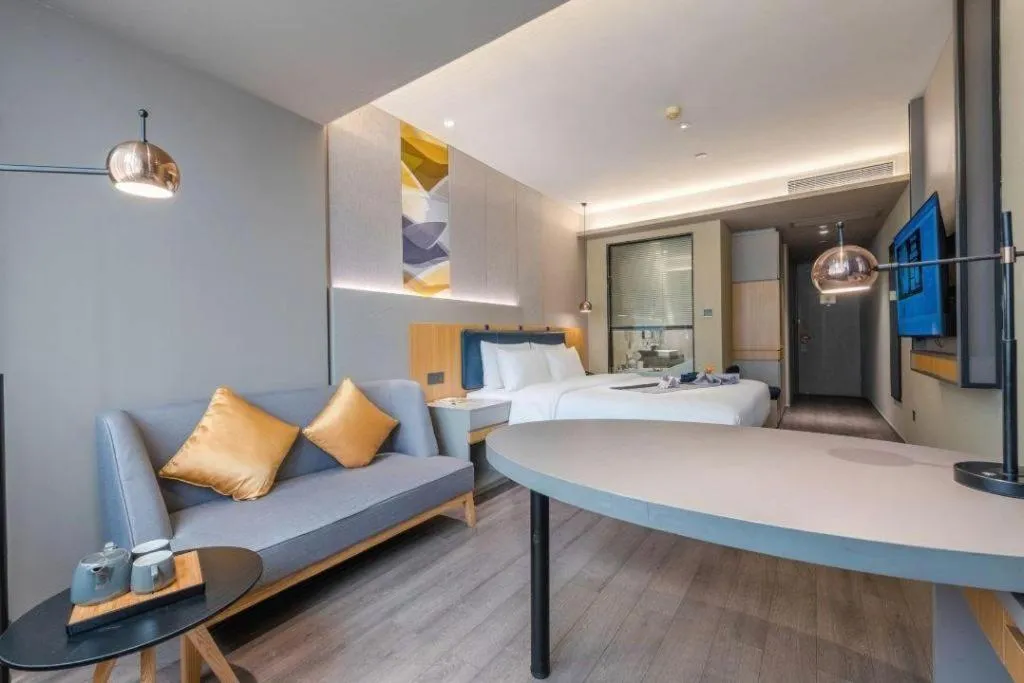 Bed in Home Inn Selected Guangzhou Zhujiang New Town Wuyangcun Metro Station