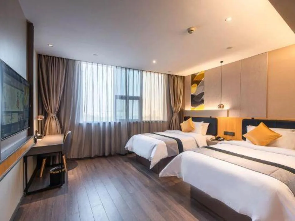 Bed in Home Inn Selected Guangzhou Zhujiang New Town Wuyangcun Metro Station